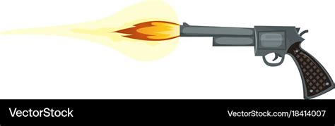 Firing Gun Royalty Free Vector Image Vectorstock