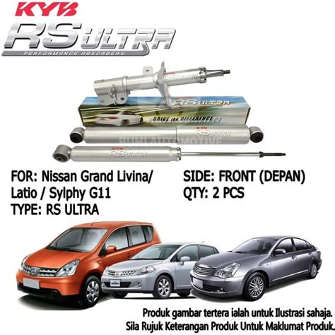 Kyb Nissan Grand Livina Latio Sylphy G Rs Ultra Front Depan Rs