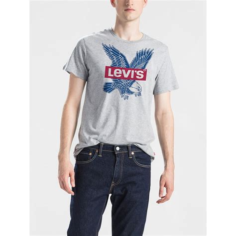 Levis Mens Levis Housemark Logo Eagle Graphic T Shirt