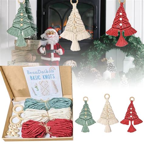 Christmas Tree Diy Kit Woven Macrame Christmas Trees Diy Kit Wall