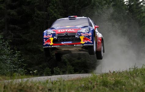 Wallpaper Citroen Ds Wrc Rally Sebastien Loeb The Front In The