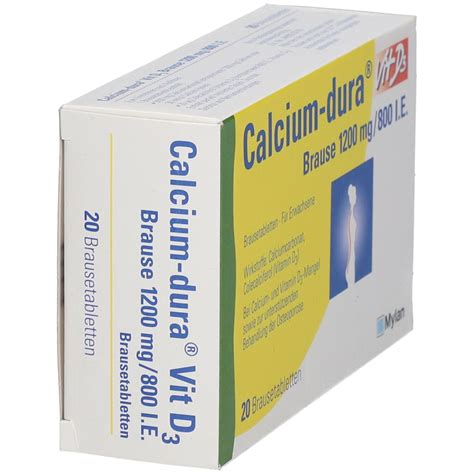 Calcium Dura Vit D3 1200 Mg 800 I E Brausetabletten 20 St Shop