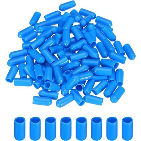 Lot De 100 Embouts En Caoutchouc Vinyle Pour Filetages Et Tubes Ronds