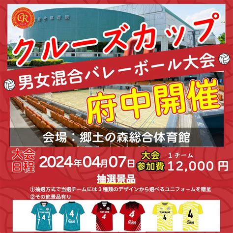 男女混合バレーボール大会を東京で開催 47府中市立総合体育館で開催