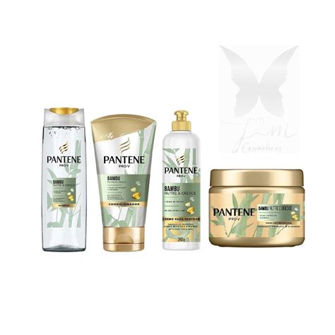 Kit Linha Completa Bambu Nutre Cresce Pantene 4 Itens Shopee Brasil