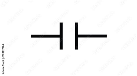 A capacitor symbol for electronic circuit | capacitor symbols icon ...