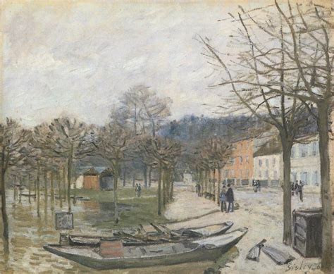 Inondation Port Marly De Alfred Sisley France