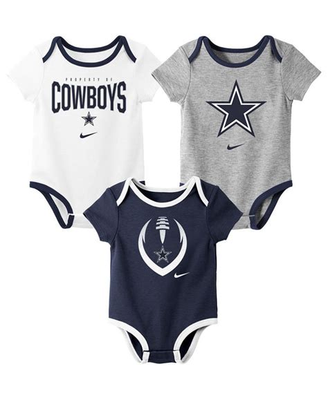 Nike Baby Dallas Cowboys Icon 3 Pack Bodysuit Set Macys Bodysuit