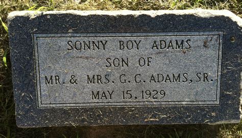 Sonny Boy Adams inconnu 1929 Mémorial Find a Grave