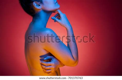 Nude Sexy Woman Color Spotlights Stock Photo 701370763 Shutterstock