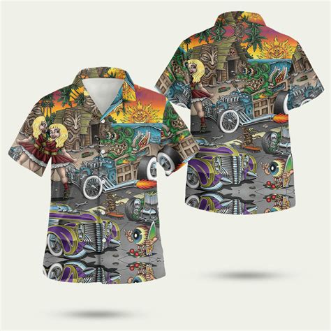 Rat Fink And The Hot Rod Story Hawaiian Shirt Konosbog