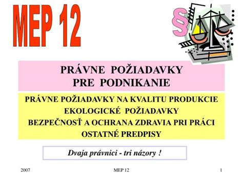 Ppt Pr Vne Po Iadavky Pre Podnikanie Powerpoint Presentation Free