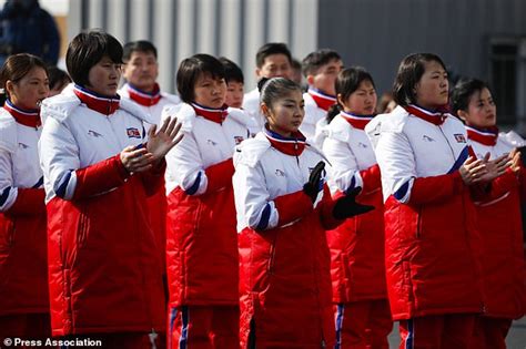 North Korean Team Attend Winter Olympics Welcome Daily Mail Online