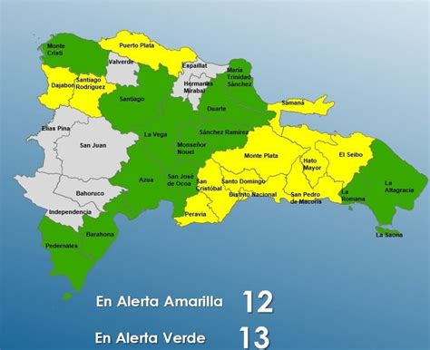 Se Mantienen 25 Provincias En Alerta Verde Y Amarilla Por Lluvias