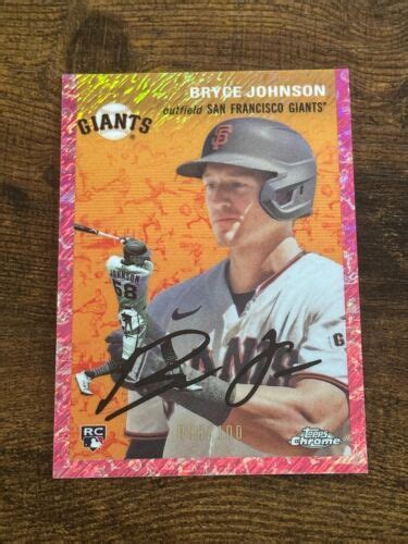 Topps Chrome Platinum Bryce Johnson Rc Platinum Toile Magenta