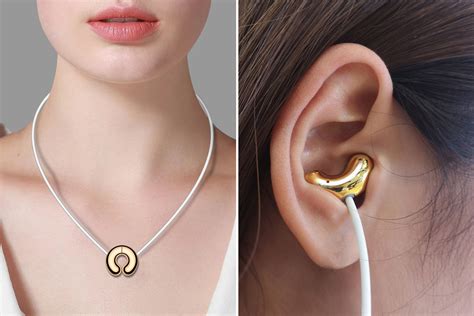 Earphones That Magnetically Hang Like A Necklace For The Ultimate Tech