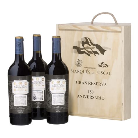 Estuche Vinos Tintos Marqu S De Riscal Aniversario Gran Reserva