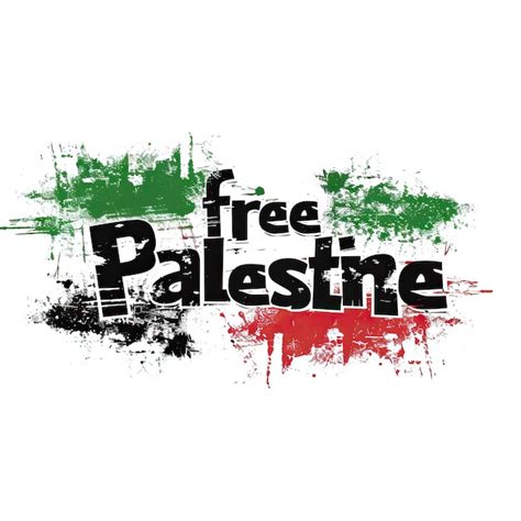 Premium Vector Free Palestine Poster Flag With Typography