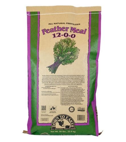 Down To Earth Organic Feather Meal Fertilizer Mix 12 0 0 50 Lb 1 Kroger