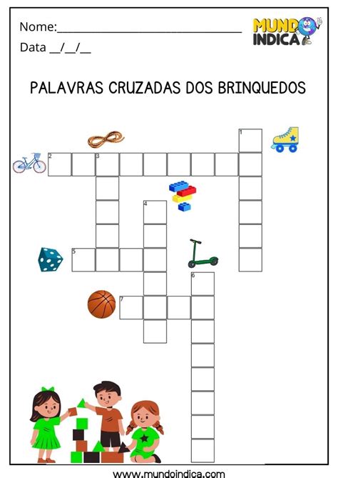 Atividades De Palavras Cruzadas Na Educa O Infantil