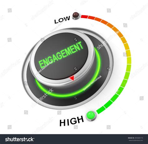Engagement Button Position Concept Image Illustration Stock ...