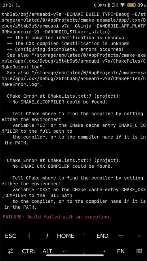 Cmake 3 21 Or Higher Compilation Error Issue 76 Lzhiyong Termux