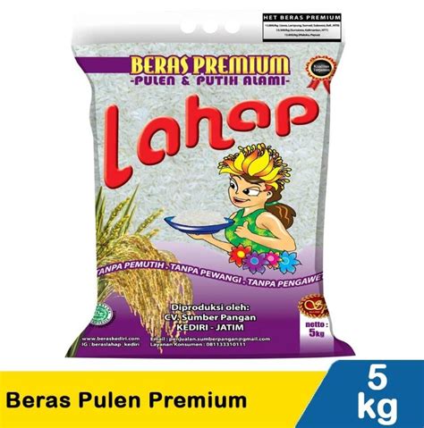 Beras Premium LAHAP 5 Kg Lazada Indonesia