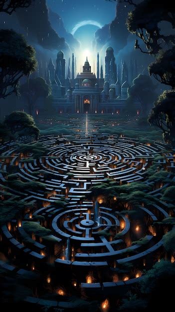 Premium Ai Image Mystery Maze