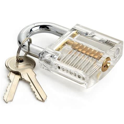 Buy Niyofa Practice Lock Set Visible Cutaway Transparent Padlock