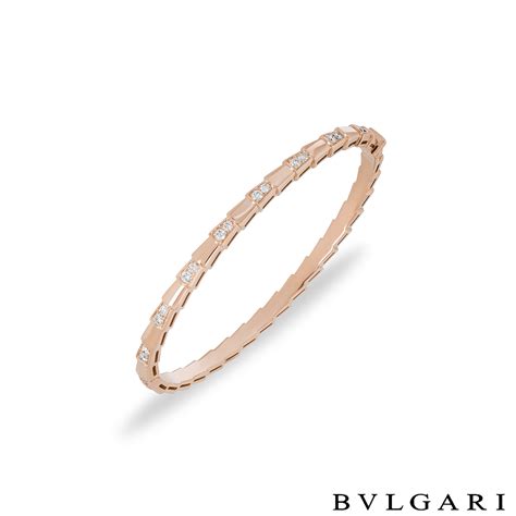 Bvlgari Rose Gold Diamond Serpenti Viper Bracelet 358469 | Rich Diamonds