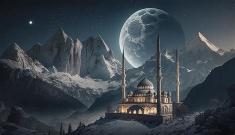 3d Illustration von tolle die Architektur Design von Muslim Moschee Ramadan Konzept ...