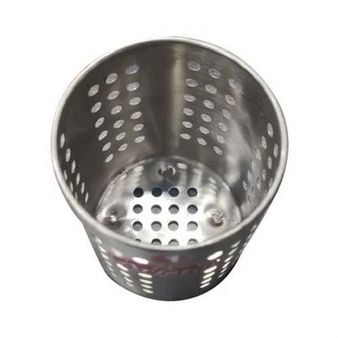 Polished Stainless Steel Spoon Cutlery Holder, Round at Rs 37/piece in ...