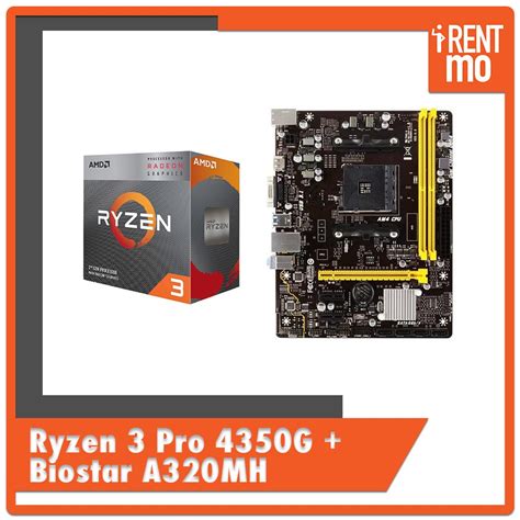 Ryzen 3 Pro 4350g With Biostar A320mh Budget Combo Buy Rent Pay In Installments