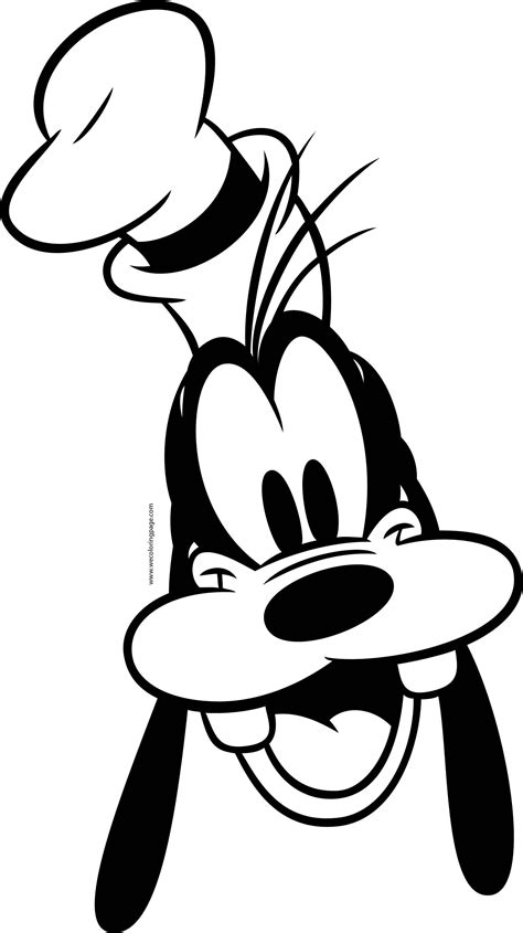 Goofy Face Coloring Pages Disney Drawings Sketches Disney Characters