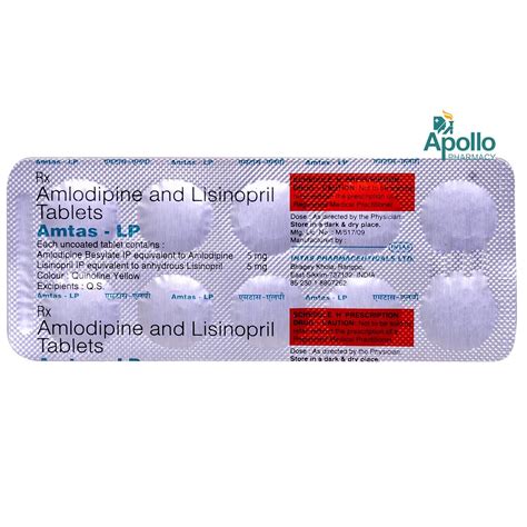 AMTAS LP 5MG TABLET Price Uses Side Effects Composition Apollo