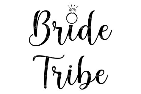 Bride Tribe Wedding Diamond Ring Svg Graphic By Svgvectormonster · Creative Fabrica