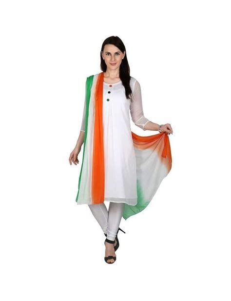 Indian Flag Tricolor Dupatta For Women In India 2021 Best Price With