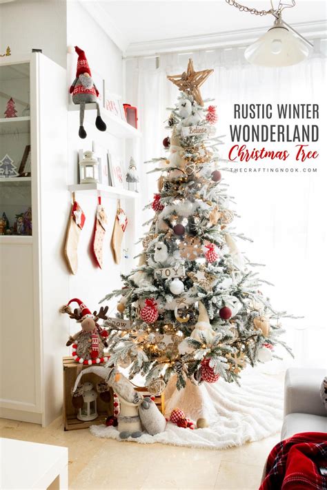 Winter Wonderland Christmas Tree + Easy Boa Tutorial - The Crafting Nook