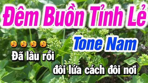 Karaoke M Bu N T Nh L Tone Nam D H T Ns Kim C Ng Youtube