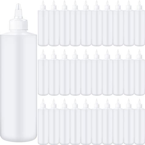 Amazon Irenare 30 Pack 16 Oz Plastic Condiment Squeeze Bottles For