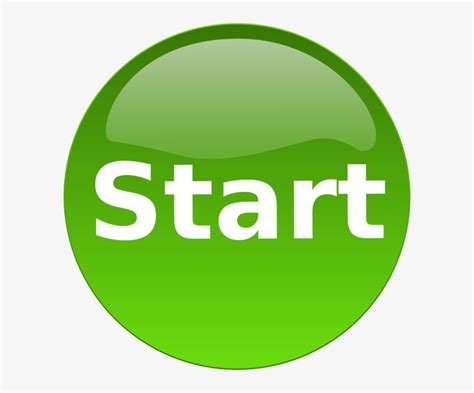 Green Start Button Start Button No Background Png Image Transparent