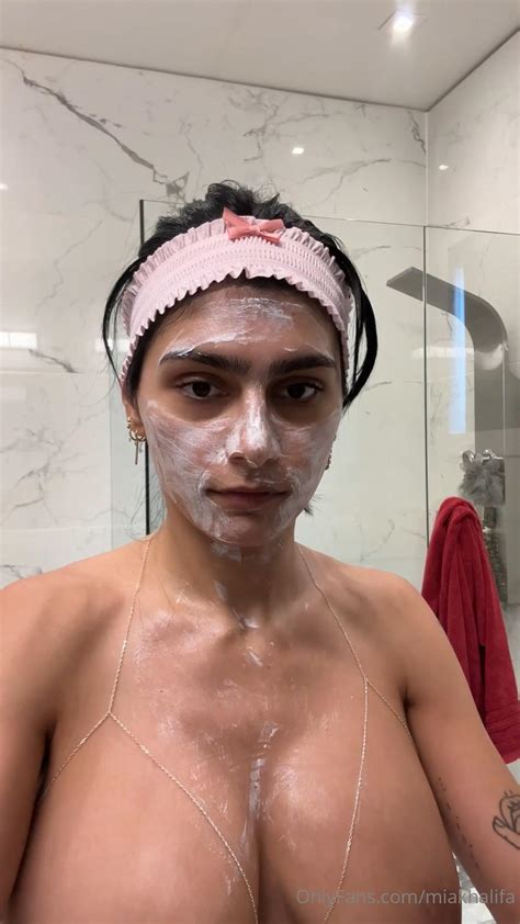 Mia Khalifa Nude Shower Prep Onlyfans Video Leaked Lewd Influencers