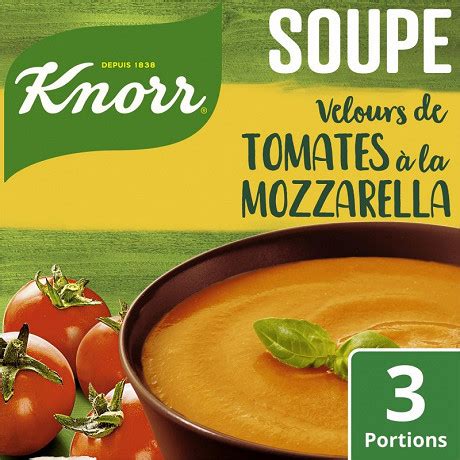 Knorr Soupe Deshydratee Velours Tomate Mozzarella 96g