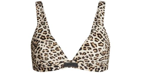 Skims Fixed Triangle Bikini Top In Black Lyst