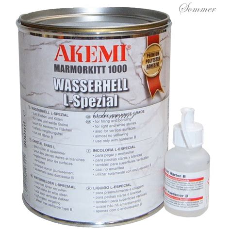 Akemi Marmorkitt 1000 Transparent L Spezial Wasserhell 10722 44 63