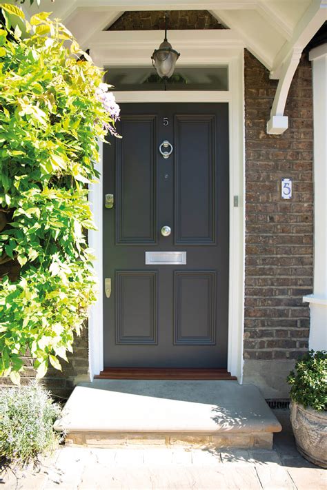 Dark Grey Victorian Door Luxury Front Doors London Door Company