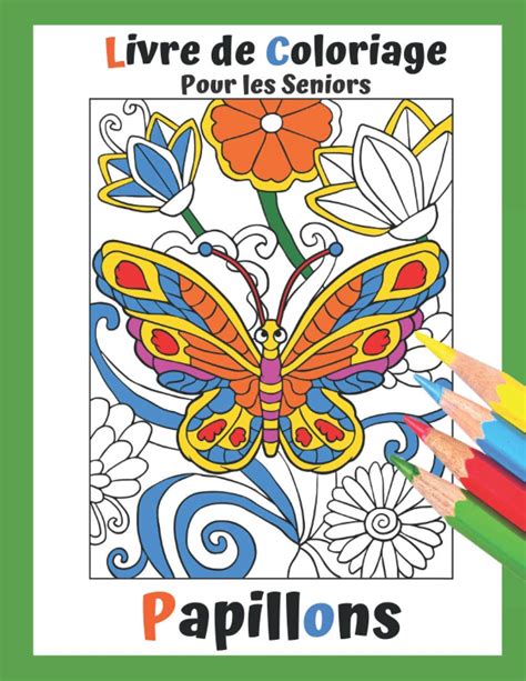 Buy Livre De Coloriage Pour Les Seniors Papillons Adultes D Butants