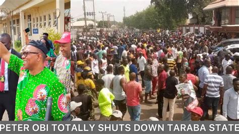 MASSIVE CROWD AT PETER OBI PRESIDENTIAL RALLY IN JALINGO WUkARI