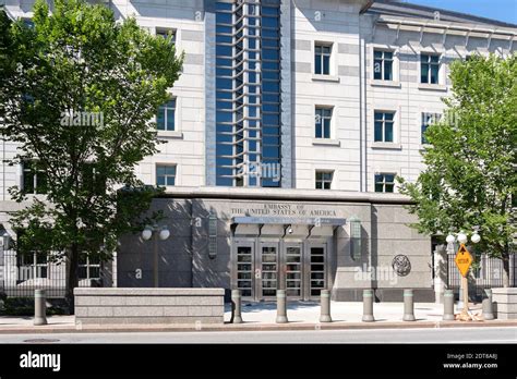 The Embassy Of The United States Of America Building Is Shown In Ottawa