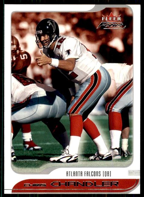 2001 Fleer Focus Chris Chandler Atlanta Falcons 124 Nfl Football Card